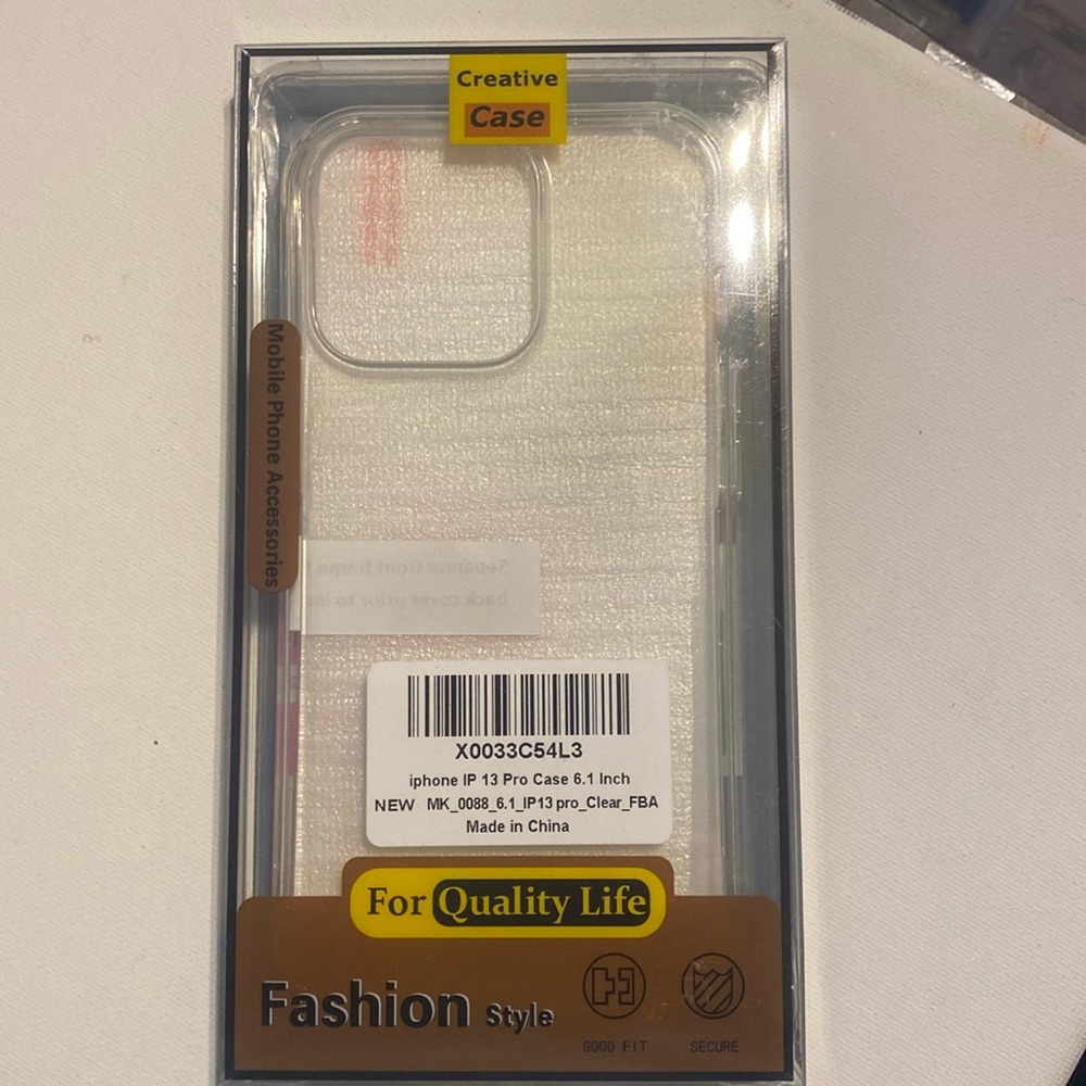 iPhone 13 Pro 6.1 inch clear phone case